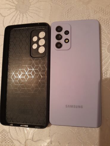irşad samsung a52: Samsung Galaxy A52, цвет - Фиолетовый, Сенсорный