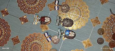 Əntiq əşyalar: Sovet dövrünə aid orijinal mükafatlar komplekti Tərkib: - “Medal — 8