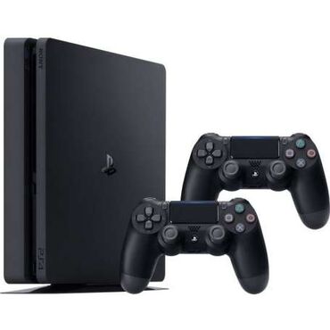 Playstation 4 slim ; ela veziyetde ustunde 2 pult, 3 oyun : red dead