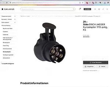 Prikolice: Erich Jaeger 12V adapter „Shorty” – pretvarač 13‑pinski na 7‑pinski za — 11