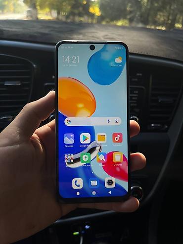 q maks: Redmi, Redmi Note 11, Б/у, 128 ГБ, цвет - Синий, 2 SIM — 4