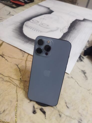 Apple iPhone: IPhone 13 Pro Max, 128 GB, Deep Purple, Zəmanət, Simsiz şarj, Face ID