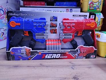 псп ружья: Игровой набор «Aiming Shot Game — Hero Sniper» - Два бластера: синий — 1