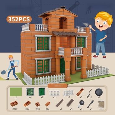 домик для: 🏠 Набор для строительства "Мини-дом из настоящих кирпичей" — 352