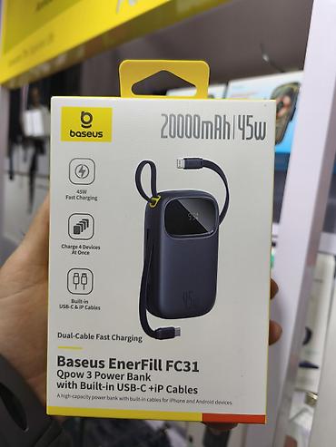 iphone powerbank: Powerbank Baseus, 20000 mAh, Yeni — 1