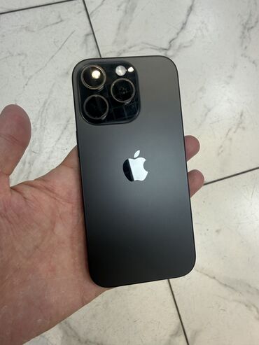 бу телевизор ош: IPhone 16 Pro, Колдонулган, 1 ТБ, Black Titanium, Коргоочу айнек, 90 %
