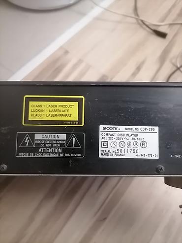 Audio tehnika: Sony CD plejer CDP-295 - Klasični stereo CD plejer sa ladicom, oznaka — 7
