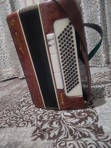 Аккордеоны: Аккордеон «Россий» (надпись на корпусе), красно-коричневый — 9