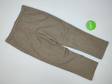 beżowy: Spodnie materiałowe damskie, rozmiar XL — 3