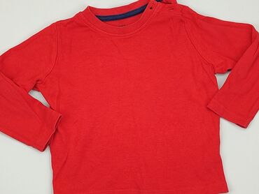 czerwona bluzka z falbankami: Bluzka, Lupilu, 1.5-2 lat, 86-92 cm, stan - Bardzo dobry