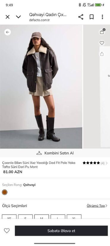 Kurtkalar: Dəri kurtka, Defacto, L — 5