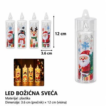 KMT Božićna sveća 2907881 Dekorativna LED božićna sveća za praznično