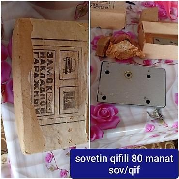 qaraj qapı: Sovet istehsalı üstəqoyma qaraj qıfılı (ЗАМОК НАКЛАДНОЙ ГАРАЖНЫЙ, tip — 1