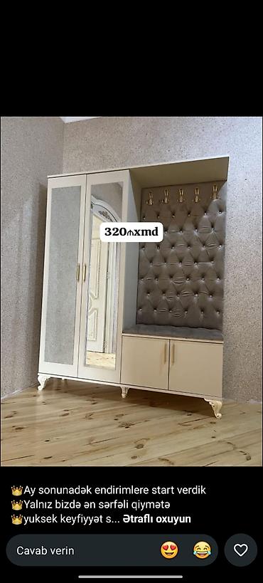 Yeni, 2 qapılı, Güzgülü, Bej, Açılan, Künc dolab lalafo.az -da Yeni, 2 qapılı, Güzgülü, Bej, Açılan, Künc dolab