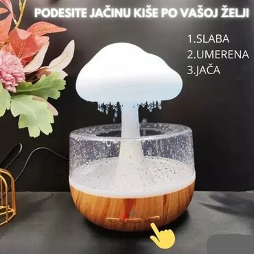Ovlaživači vazduha: LED noćna lampa i ovlaživač vazduha “oblak – kiša” - Dvostruka — 9