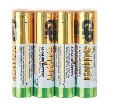 Серьги: Батарейка GP Super - Alkaline, 24A, LR03, AAА, 1.5V