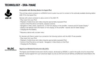 Pojačala i prijemnici: Denon DRA-700AE – stereo risiver - AM/FM stereo risiver sa — 8