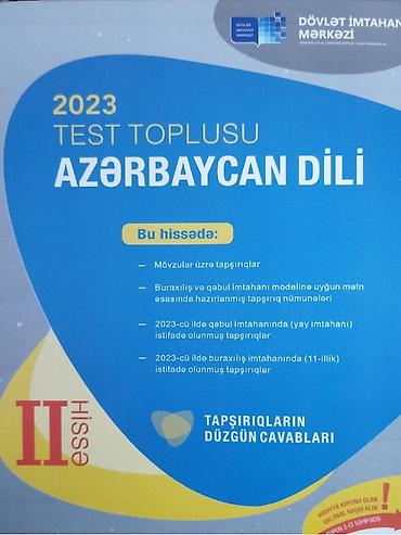 Kitablar və jurnallar: Dövlət imtahan mərkəzinin 2023-cü il Azərbaycan dili 2-ci hissə test — 1