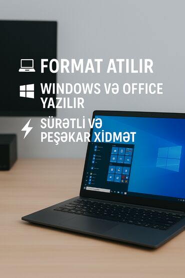 Masaüstü kompüterlər və iş stansiyaları: Kompüter formatı və proqram təminatı quraşdırılması 🔹 Windows