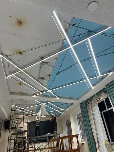 Натяжной потолок: Натяжной потолок Матовое Монтаж — 12