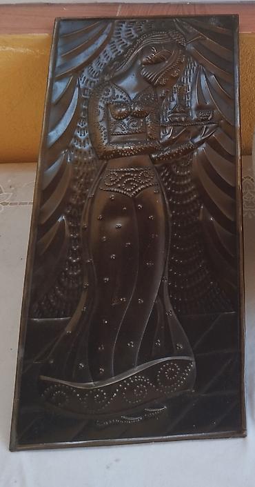 Спорт и хобби: Metal relyef tablo – Şərq motivli qadın fiquru - Material: tünd — 1