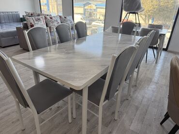 Кухонные столы и стулья: Кухонный стол и стул, цвет - Серый — 10