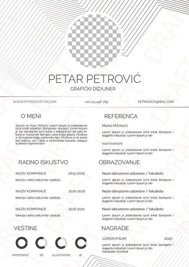 Reklamiranje, štampanje: Izrada i dizajn CV-a Motivacionog pisma Prvi utisak prilikom — 6
