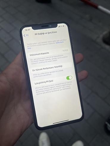 Apple iPhone: IPhone X, Gümüşü, Face ID — 9
