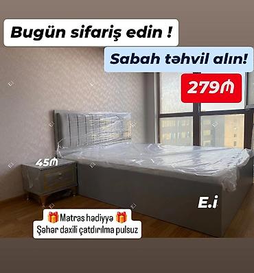 Мебель для дома: Qonaq və yataq otaqları üçün müasir dizaynlı çarpayı dəsti. - — 1