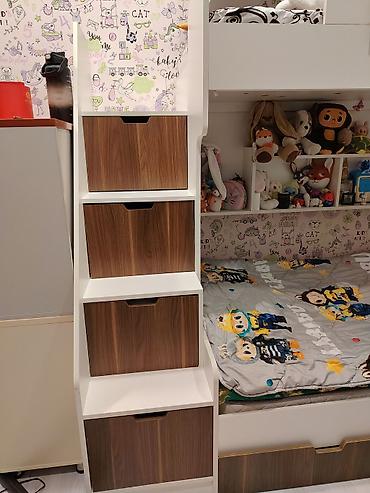 Ev və bağ: Uşaq otağı üçün iki mərtəbəli modul çarpayı-garnitur 900 manata alınıb — 3