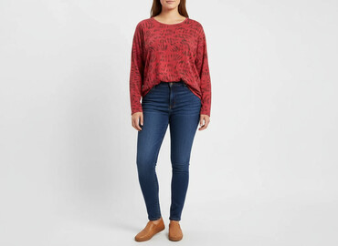 świateczna bluzka: Women's blouse, size 2XL