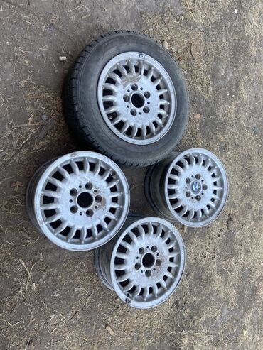 шины r15c: Дөңгөлөктөр монтажда 195 / 65 / R 15, Кыш, Колдонулган, Комплект, Жеңил унаалар, Куйма, тешиктери - 5