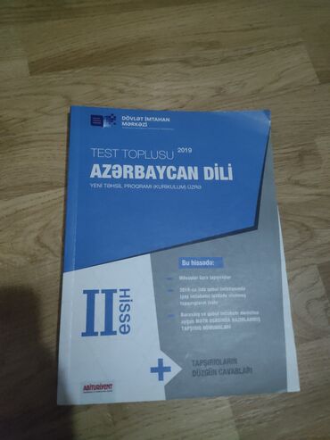 qedimi kitablar: Test toplusu Azərbaycan dili 2 ci hisse 2019 yaxşı vəziyyətdədir