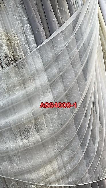 silk filament: AG S4011 seriyası tull pərdəlik parça - Model kodları: AGS4011-1 və — 9