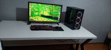 Sifarişlə kompyuter masaları: Düz masa, Polkalı, Siyirməsiz, Metal — 9