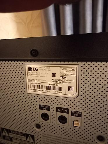 Audio: LG XBOOM One Body Mini Hi-Fi Audio sistemi – model ONS (istehsal ayı — 3