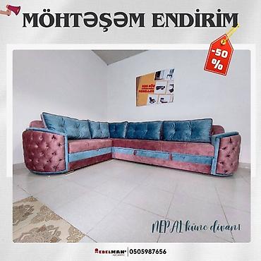 Divanlar: Künc divan, Yeni, Açılan, Bazalı, Parça, Ödənişli çatdırılma — 4