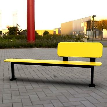 Скамейки: Скамейка Металл, Со спинкой — 33