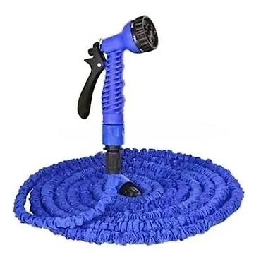 slanq: Suvarma şlanqı Magic Hose, uzanan, püskürdücü ilə, göy,12-15-20-25 — 1
