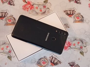 teze telefon: Samsung Galaxy A20s, 32 GB, rəng - Qara, İki sim kartlı, Face ID