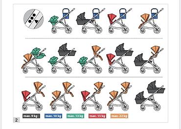 Коляски: Детская коляска для двоих детей Cybex Gazelle S — черная, модульная — 5