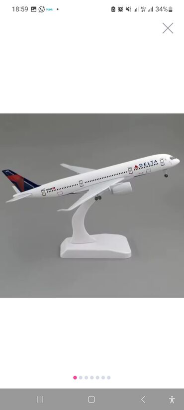 турник для дома купить в баку: Delta Air Lines sərnişin təyyarəsinin masaüstü maketi - Realistik