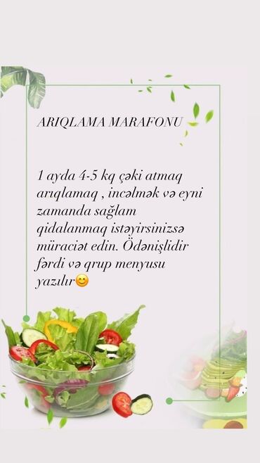 gundelik masinlar 25 azn: Dietoloq-nutrisioloq tərəfindən tərtib edilmiş gündəlik fərqli