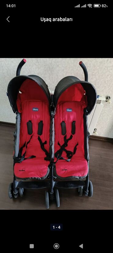 прогулочные коляски для двойни и тройни: Коляска для двойни, Chicco
