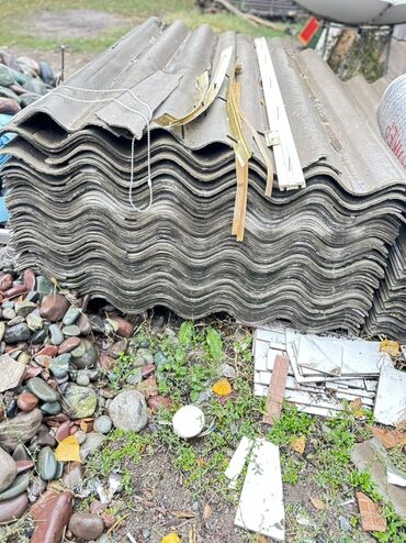 кухенный шкаф: Профилированные листы шиферной крыши (волнистый шифер) - Материал