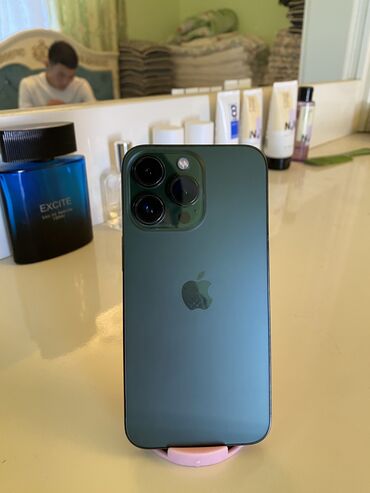 айрподс про 5: IPhone 13 Pro, 256 ГБ, Зеленый, Зарядное устройство, Защитное стекло, Чехол, 81 %
