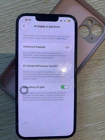 ayfon 12 islenmis: IPhone 13, 128 GB, Qara, Qırıq — 1