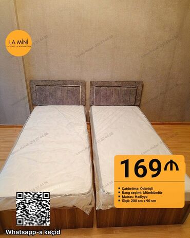 taxt doseklerinin satisi: Təknəfərlik çarpayı, Matras ilə