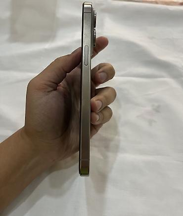 iphone mini: IPhone 15 Pro Max, Б/у, 256 ГБ, Natural Titanium, Кабель, 86 % — 4
