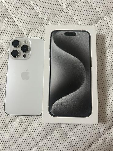 IPhone 15 Pro, Б/у, 128 ГБ, Natural Titanium, Коробка, 89 %